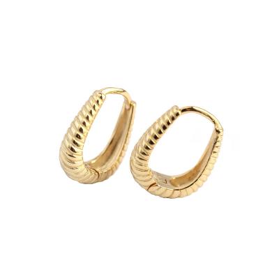China New CLASSICS Arrive 925 Sterling Silver Huggie Earrings Fashio Square Cartilage Earring for sale