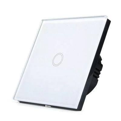 China European Remote Control switch crystal glass panel wireless wall switch for smart home system for sale