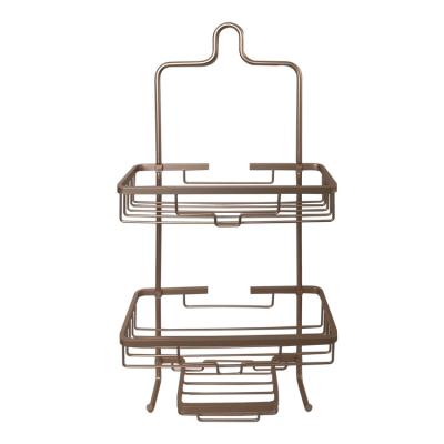 China Free Sample Viable Best Selling Gold Stainless Steel Storage Tower Metal Baskets Bathroom Organizer for sale