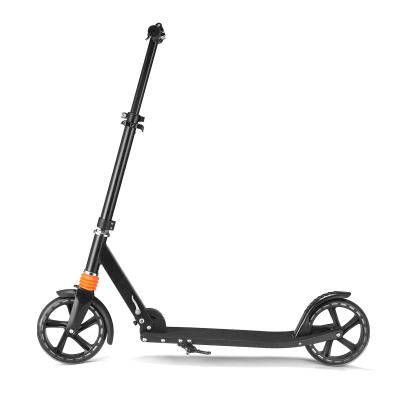 China Hot Selling Safety Big Wheels Kids Pedal Kick Scooter With A Suspension Spring for sale