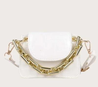 China Fashion Mini Croc Embossed Satchel Bag, Mini Croc Alligator Embossed Pattern Chain Handle Satchel Women Bag for sale