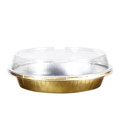 China 275ML / 9.7oz Eco - Friendly Takeaway Food Package Colored Disposable Pie Pan Foil Container For Baking for sale