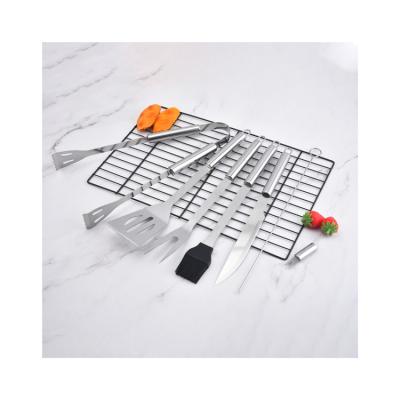 China High Quality Easily Cleaned 3 Pieces Grill Tool Stainless Steel Lengthen and Thicken Reuse Kebab Holder BBQ Tools for sale