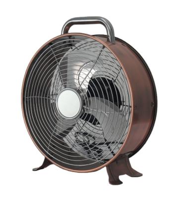 China Retro Hotel CETL Certification 9 Inch High Speed Copper Table Fan for sale