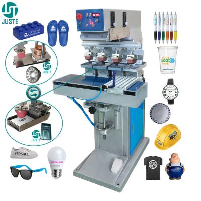 Chine Easy Pad Printing Machine 3 4 Color Sale Transverse San Pad Printer For Ceramic Dog Bowl Scale Ruler Wooden Handle à vendre