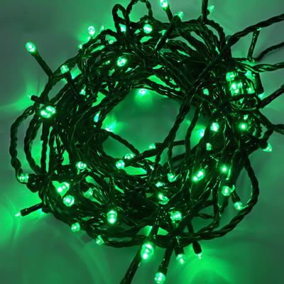 China Beautiful Black Green Led Light Christmas Tree Decoration Patio Party Lamp Wire Strings for sale