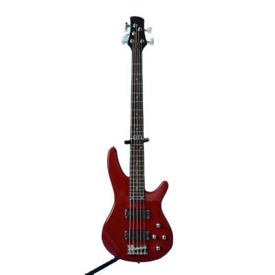China Environmental cheap price 5 string wholesale materials ZLG bass red color IB electric bass humbucker selection for sale