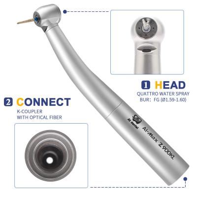 China Dentist Supplies High Speed Handpiece Steel Dental Fiber Optic Air Turbine Clinic Ceramic Bearing Good Quality Dental Accessories for sale