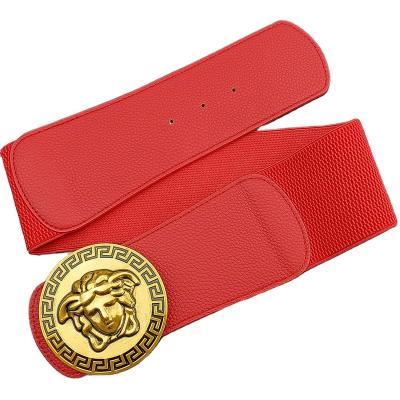 China Cow Hide Women's Belt Leather Belt Fashion Trendy Buckle Luxury Famous Brand Designer Wholesale Discount Elastic Leather Belt for sale