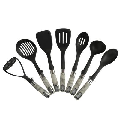 China Amazon Viable Hot Selling 7PCS Heat Resistance Cooking Kitchen Instruments Silicone Kitchen Accessories Nylon Kitchen Tool Kit for sale