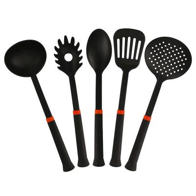 China Wholesale High Quality Viable 5 Piece Silicone Kitchenware Kitchen Gadgets Cooking Tools Kitchen Utensil Nylon Set for sale