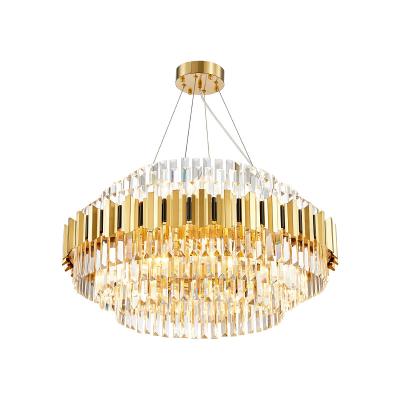 China Modern New Design Crystal Hotel Modern Beaded Chandelier With CE Certificate for sale
