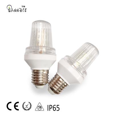 China Outdoor decoration Led bulb strobe Led flashing bulbs Led flashing lamps Led filament strobe bulbs Christmas led outdoor decoration lights for sale