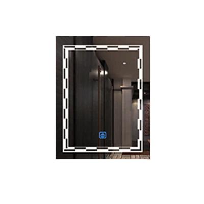 China Simpler Customized Silver 4mm Illuminated Glass Led Warm White Color Wall Mounted Bath Mirror for sale