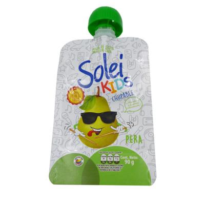 China Factory direct OEM liquid snack bag with suction mouth self-supporting plastic bag for sale