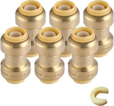 Chine Pièces de plomberie en alliage de laiton 10 mm/12 mm/14 mm PEX Reducteur de tuyaux de soudure droite Connexion de forgeage Tees Modèle tête de compression à vendre