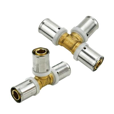 Китай OEM Factory Brass Fittings For Pex Pipe MET M Profile CSTB AENOR WRAS Approved Multilayer Pipe Fittings Brass Press Fittings (Фабрика OEM) Медные фитинги для труб MET M Профиль CSTB AENOR WRAS Утвержденные многослойные фитинги для труб Медные фитинги для прессовых труб продается