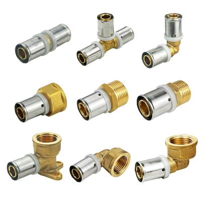 Китай Подшипник для кованых решеток для водоснабжения мужской прямой Pex Press Fittings Buttwelding PEX PERT Multilayer Tube Fitting с сертификацией ISO 9001/9002 продается