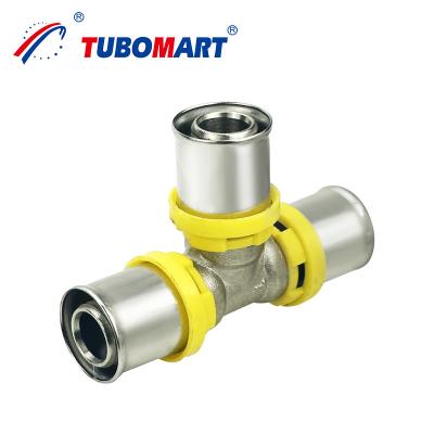 Chine Pipe compatible Pex Al Pex de type TH pressée en laiton adaptée au gaz d'eau Coper CW614N CE certifiée et durable à vendre