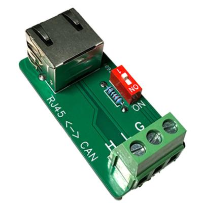 China Conector RJ45 de conector feminino para a interface CAN Bus Port 3 Pin Terminals Breakout Board à venda