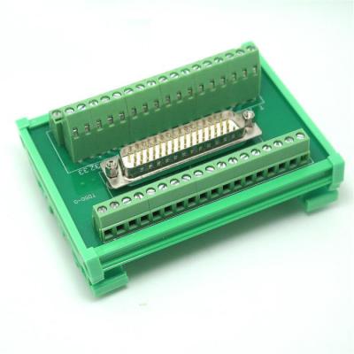 China DB50 tipo secundário masculino do trilho do RUÍDO do conector de cabo do adaptador da placa da fuga do bloco de terminais do soquete D à venda
