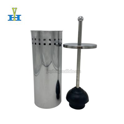 China Sustainable High Quality Home Stainless Steel Toilet Bathroom Toilet Plunger Rack for sale