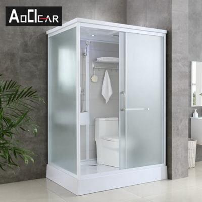 China Tempered Glass Modular Bathroom Pods MS-7770 Aluminium Alloy Frame for sale