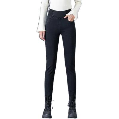 China 2021 Sustainable Women Jeans High Waist In Autumn And Winter Custom Jeans for sale