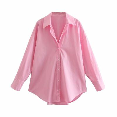 China Breathable Leisure Simplicity Of Ladies Blouses Plus Size Women's Blouses And Shirts for sale