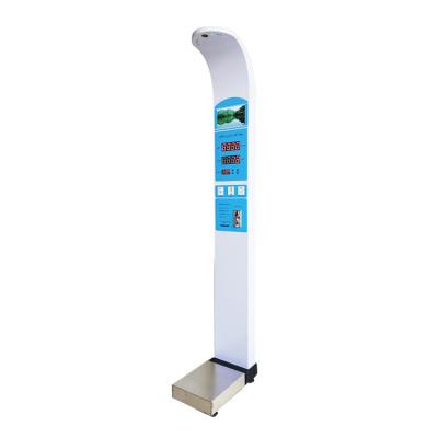 China Zhengzhou stad verzending Ultrasone BMI hoogte en gewicht schaal met HD Voice Broadcast Te koop