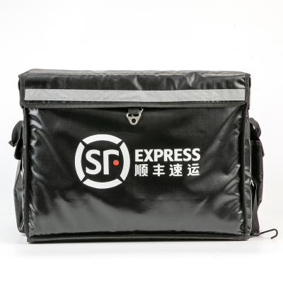 Chine Logo personnalisé 420D/PVC à emporter en aluminium Pizza Bike Leakpoof Sac de livraison de nourriture isolé à vendre
