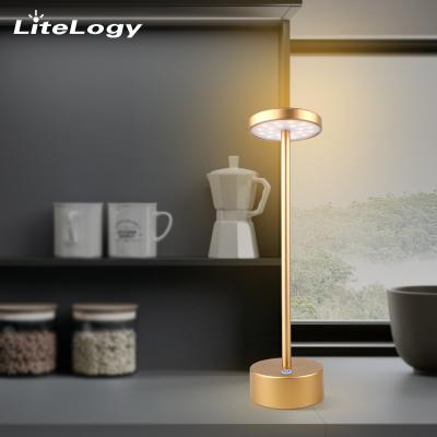China Waterproof Led Rechargeable Cordless Table Lamp for home Power Item Lighting Style Hotel for sale