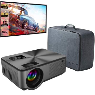 China Pico Home Cinema Portable Projector HD LED Mini Beamer LCD Video Projectors 1080P Supported With 100 Inch Screen Bag All In One Set for sale