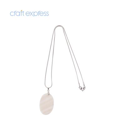 China BestSub CLASSIC Craft 25*38mm Express Personalized Sublimation Photo Mothers Day Oval Gifts Shell Necklace for sale