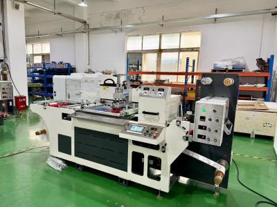 China 3KW Main Engine Power Barcode Label Die Cutting Machine with UV Device Voltage 380V for sale