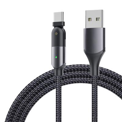 China New Arrival Fast Charging 1.2M Speed 180 Degree Rotating 3A Usb Data Usb To Type Charging C Cable For Tablet And Mobile Phone for sale