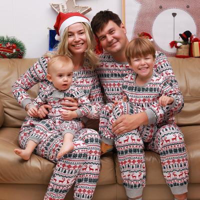 China QUICK DRY Christmas Onesie Pajamas Family Matching Pajamas Sets Boys Girls Deer Snow Kids Pajamas Christmas Pajamas 2021 Family for sale