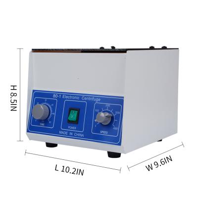 China Ac220V 50HZ Lab Centrifuga Rich Plsama PRP Wafer Centrifuge Electronic Centrifuge Timing with Low Speed and Large Capacity for sale