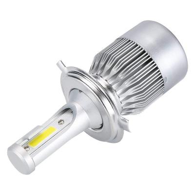 China Super Bright Light Housing 2pcs 80W C6 H4 LED Bulb Motorcycle Aluminum Auto Headlight Motorbike Waterproof Car Styling 12V-36V 6000K for sale