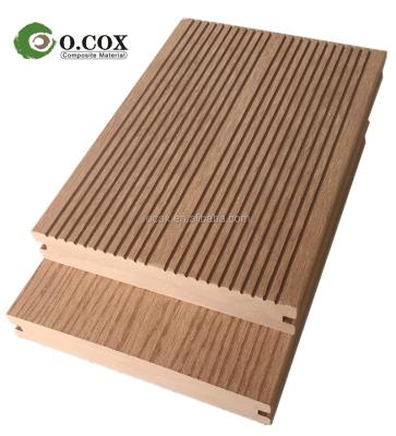 China Environmental Friendly Hot Sales Solid Wood Plastic Composite Decking Flooring WPC Deck Board for sale