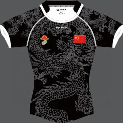 China Antibacterial Logo Sublimation Polyester Breathable Custom Men's Rugby League Tank Top for sale