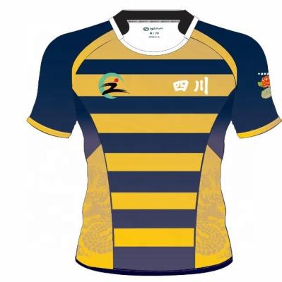China Antibacterial Logo Sublimation Polyester Breathable Custom Men's Rugby League Tank Top for sale