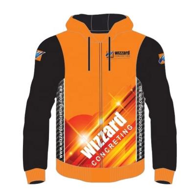 China High Quality Custom Zipper- Digital Sublimation Printing Fashion Zipper- Rugby Hoodie for sale