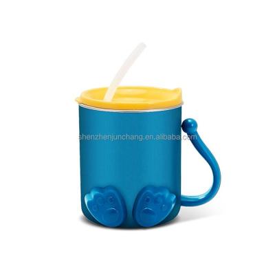 China High Quality Viable Milk Cup Seal Plastic Cup With Straw For Kids for sale
