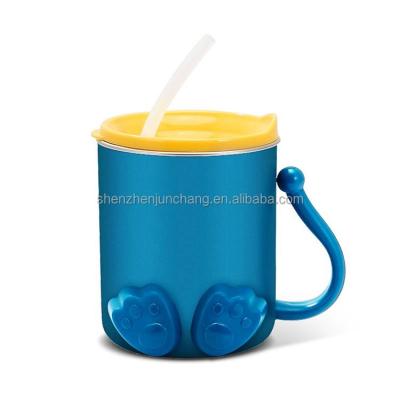 China Professional Stainless Steel Viable Straw Cup Kids From Manufacturer 250ml for sale
