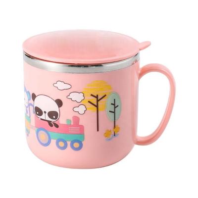 China Kids Sublimation Seal Durable Stainless Heat Insulation Mug Personalized Kids Plastic Mug for sale