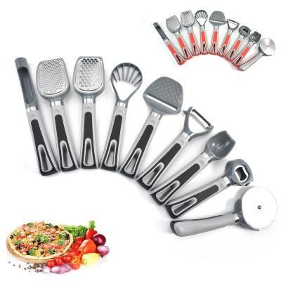 China 9 Pieces Stainless Steel Kitchen Instrument Bottle Opener Peeler Ice Cream Spoon Viable Kitchen Accessories for sale