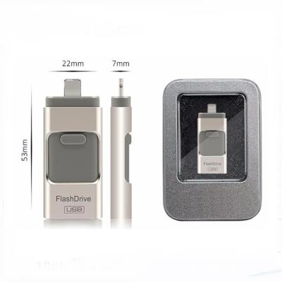 China Hot Storage OTG USB Key Flash Drive High Speed 3in1 USB Memory OTG USB Memory Stick for Android PC Pendrive for sale