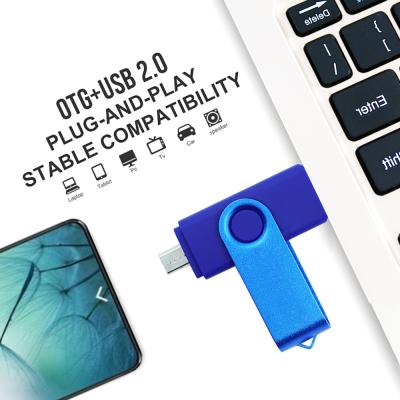 China Plastic Mobile Phone OTG 3.0 Type C/USB 3.1 OTG Mini Flash Drive 360 degree rotation flash drive 3.0 otg flash drive pendrive for sale