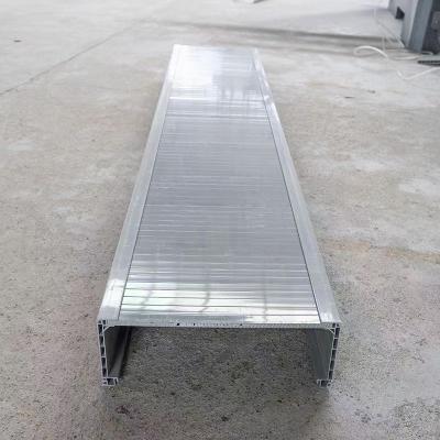 China Galvanized Powder Coated Sheet Metal Cable Tray With 2-8 Inches Depth Side Rail Height 25-200mm for sale